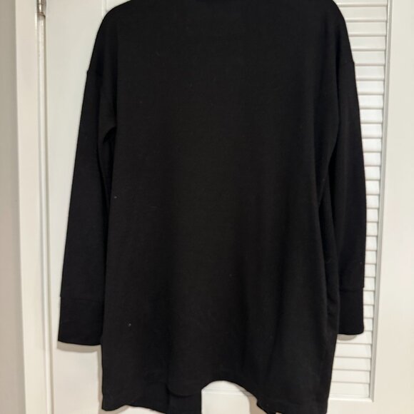 Sanctuary Black Open Front Knit Duster Cardigan - Size S - Picture 2 of 3